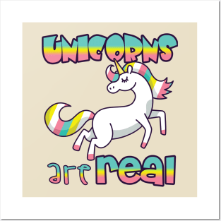 UNICORNS ARE REAL Posters and Art